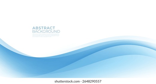 Background design blue wave abstract gradient effect. Modern Concept