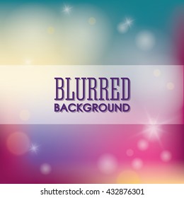 Background design. Blurred icon. Colorful illustration
