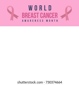 Background design breast cancer day