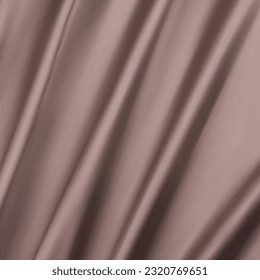 Background for design - brown colored crumpled fabric