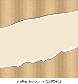 Background design with cardboard paper in brown color