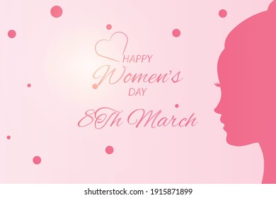 background design to celebrate womens day march 8