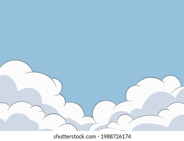 diseño de fondo con tema de ilustración de cielo nublado