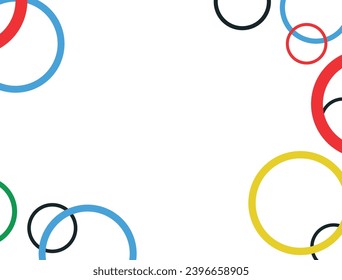 Background for design With colored rings.