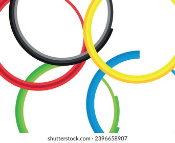Background for design With colored rings.