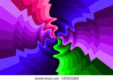 Background design of colorful circular patterns. - Vector.