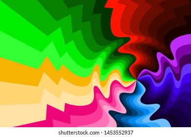 Background design of colorful circular patterns. - Vector.