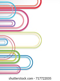 Diseño de fondo con ilustraciones de formas ovaladas coloridas