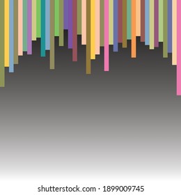 Background design with colourful bars on top and space for text at the bottom