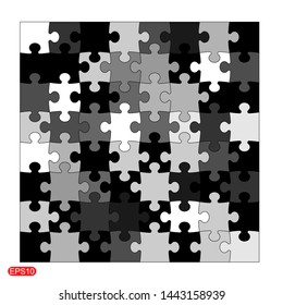 background design combination of black and gray with puzzle.vector design pattern