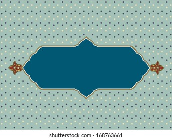 Background design with combination of persian and western pattern.