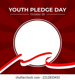 Background design to commemorate the Indonesian Youth Pledge Day on October 28, both for social media content, promotions, etc. as a form of participation in honoring the heroes.