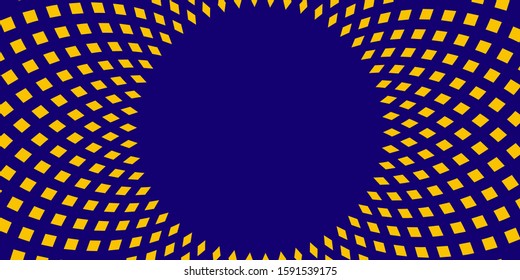 Background design of concentration line represented by dot yellow