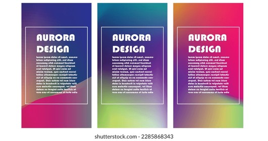 background design with the concept of aurora with a very beautiful color combination
