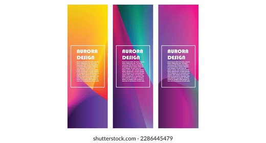 diseño de fondo con el concepto de aurora con una combinación de colores muy bonita
