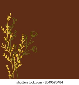 Background design concept stock illustration. Autumnal background.