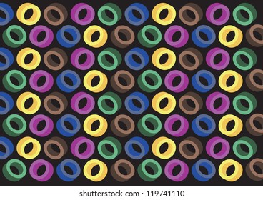 Background design consist of multicolored circles. Vector illustration.
