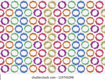 Background design consist of multicolored shapes. Vector illustration.