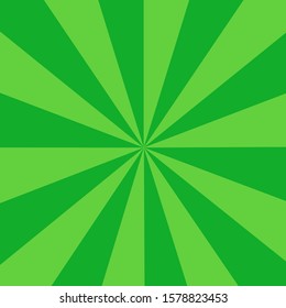 Background design Dark green and light green, geometric lines diagonally converge into a 3-D image that shines like sunlight.