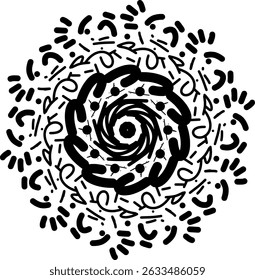 fundo, desenho, desenhos, arte, ilustração, círculo, circulado, circundando, preto, cartão, cadarço, imagem, forma, elemento, estilo, caracol
