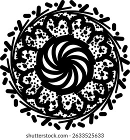 fundo, desenho, desenhos, arte, ilustração, círculo, circulado, circundando, preto, cartão, cadarço, imagem, forma, elemento, estilo, caracol
