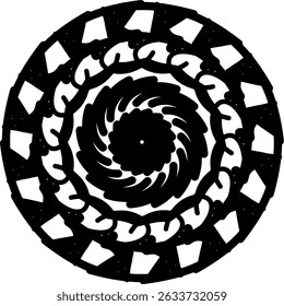 fundo, desenho, desenhos, arte, ilustração, círculo, circulado, circundando, preto, cartão, cadarço, imagem, forma, elemento, estilo, caracol
