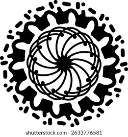 fundo, desenho, desenhos, arte, ilustração, círculo, circulado, circundando, preto, cartão, cadarço, imagem, forma, elemento, estilo, caracol

