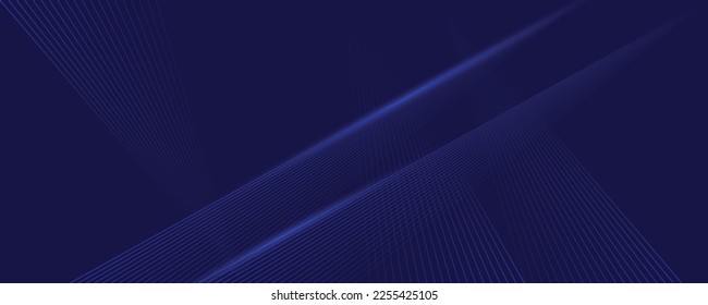 Background design with diagonal dark blue stripes pattern, technological design lines