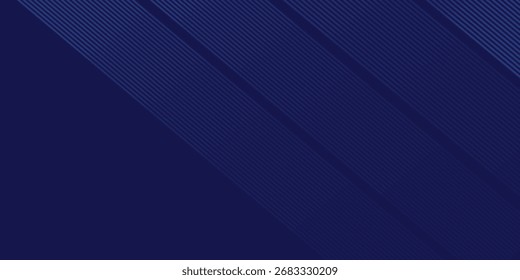 Diseño de fondo con patrón de rayas azules oscuras diagonales. fondo de tecnología de Vector para Anuncio de negocios lux digital brillante brillo