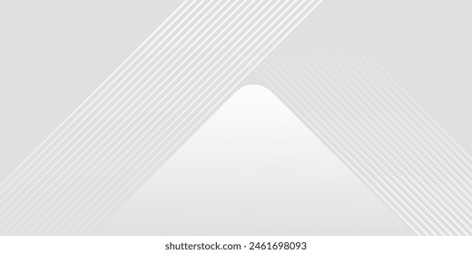 background design with diagonal line pattern in grey colour. Vector white horizontal template for business banner, formal invitation backdrop, luxury.