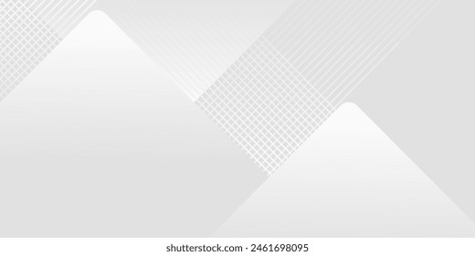 background design with diagonal line pattern in grey colour. Vector white horizontal template for business banner, formal invitation backdrop, luxury.