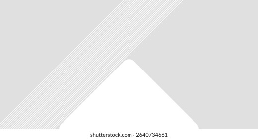 background design with diagonal line pattern in grey colour. Vector white horizontal template for business banner, formal invitation backdrop, luxury.
