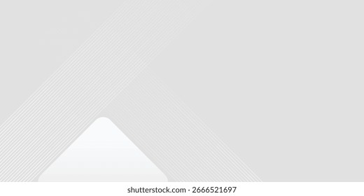 design de plano de fundo com padrão de linha diagonal em cor cinza simples. Modelo horizontal branco vetorial para business banner.eps 10