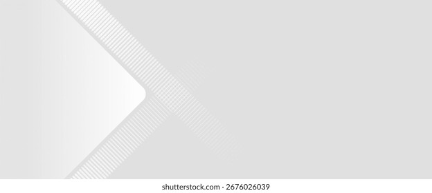 design de plano de fundo com padrão de linha diagonal em cor cinza. Modelo horizontal branco vetor para banner de negócios, fundo de convite formal, luxo.