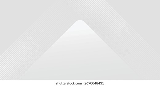 background design with diagonal line pattern in grey colour. Vector white horizontal template for business banner, formal invitation backdrop, luxury. Vector