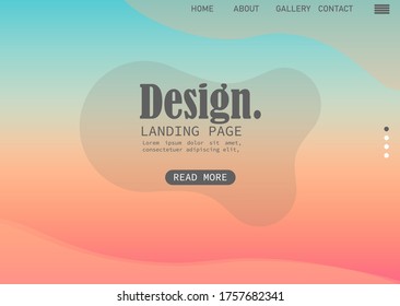 background design with dynamic and elegant color composition. landing page. Vector illustration