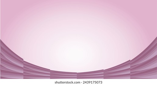 The background design is an empty space with light violet gradations and abstract shapes in violet tones that give a dimensional impression as graphic design inspiration