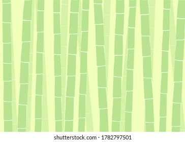 background design with flat illustration of a bamboo forest