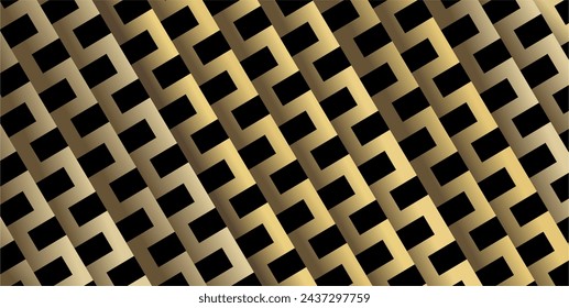 The background design is in the form of repeating geometric planes with a combination of brown gold gradations isolated on black