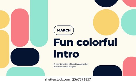 A Background design is a fun and colorful intro template. It's important not just to write what is on the image, but also to write the concept, mood, or idea behind it