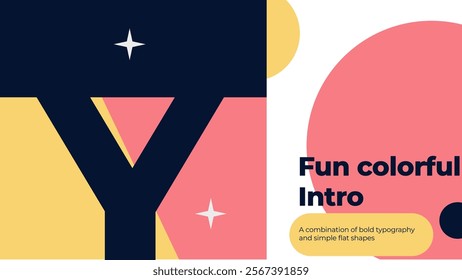 A Background design is a fun and colorful intro template. It's important not just to write what is on the image, but also to write the concept, mood, or idea behind it