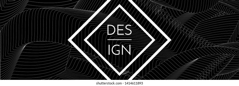 Background design.  Futuristic design posters. Dark background with white frames. Eps10 vector.