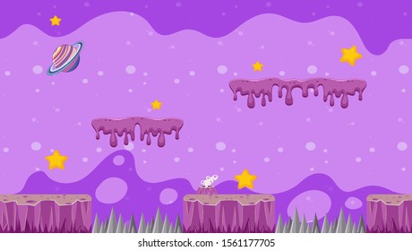 Diseño de fondo con ilustración de tema de galaxia