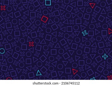 background design with game console symbol pattern