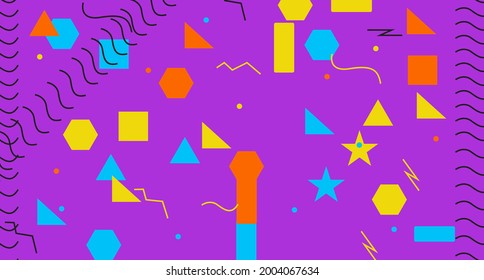 background design of geometry and buildings
