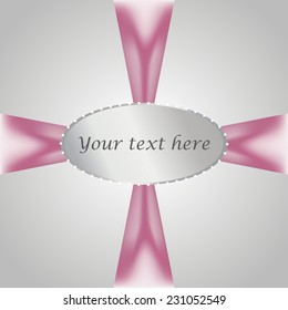 Background design for gift certificate, vector illustration
