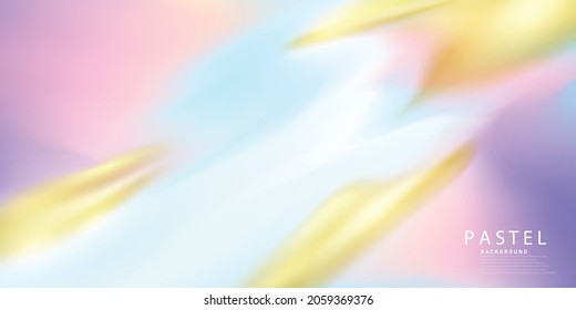 Hintergrunddesign auf goldenem abstraktem, horizontalem Hologramm