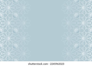Background design with gradient geometric lacy pattern on both sides. 