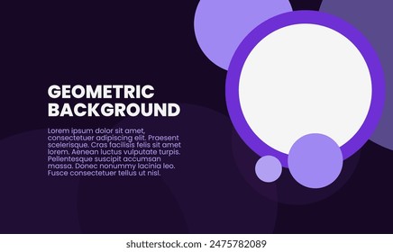 background design with gradient-colored geometric circle patterns, providing a modern and attractive look. good for presentation slides, web, landing page, banner, cover, home page