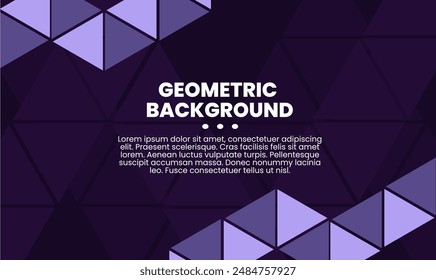 background design with gradient-colored geometric triangle patterns, providing a modern and attractive look. good for presentation slides, web, landing page, banner, cover, home page